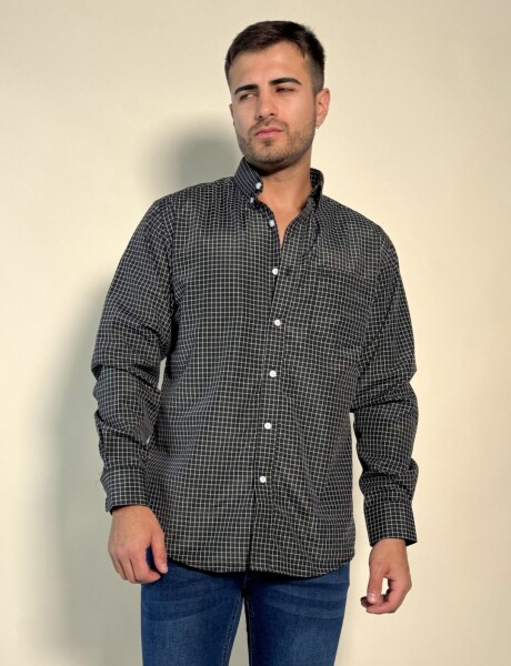 Camisa a cuadros Ares Negro