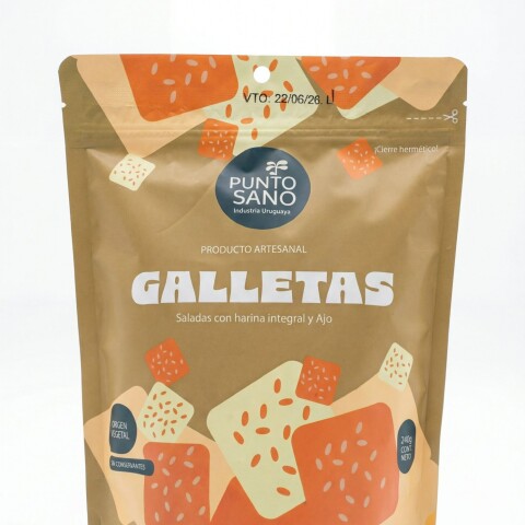 Galletas integrales con ajo Punto Sano Galletas integrales con ajo Punto Sano
