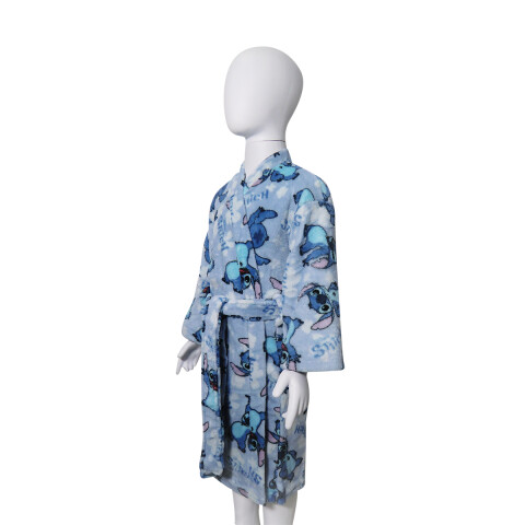 Bata de Cama Infantil Microfibra Talle P al G Stitch