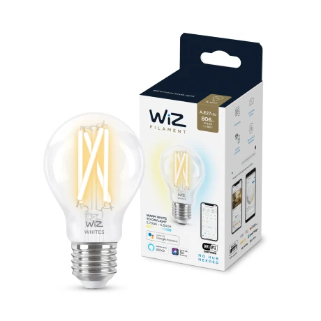 Lámpara Led Inteligente Philips Wiz 7W A60 E27 Blanco 001