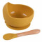 Bowl De Silicona Con Cuchara Mostaza