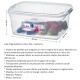 Caja organizadora 6 lts TRANSPARENTE