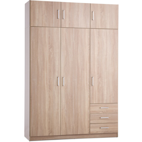 Armario Fandrup 145X176 3 Puertas 3 Caj Roble Claro