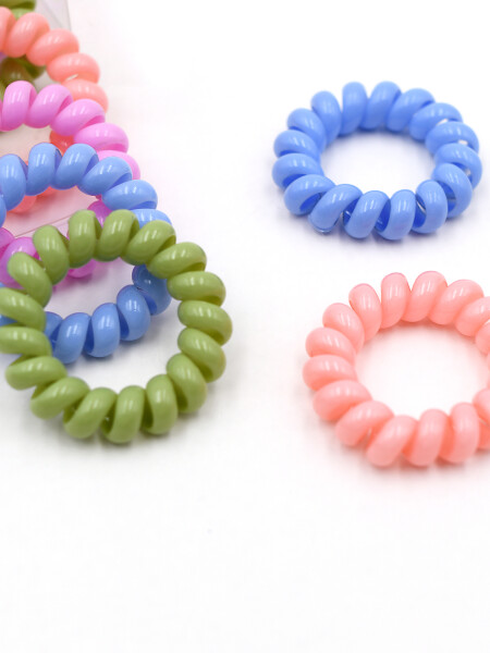 GOMITAS PARA PELO COLORES PASTELES MULTICOLOR