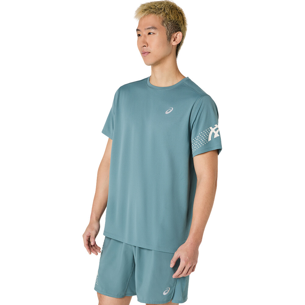 Polo Running Icon SS Top Hombre Foggy Teal