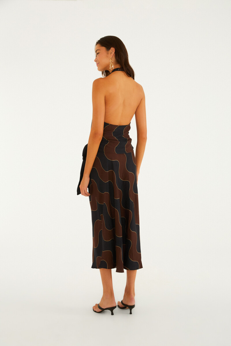 FALDA MIDI Negro