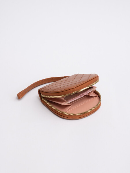 Monedero textura Camel