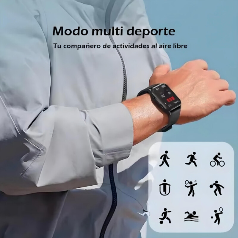 Reloj Inteligente Smartwatch Mistral Unisex SMT-X053-08 Resistente al Agua. Reloj Inteligente Smartwatch Mistral Unisex SMT-X053-08 Resistente al Agua.