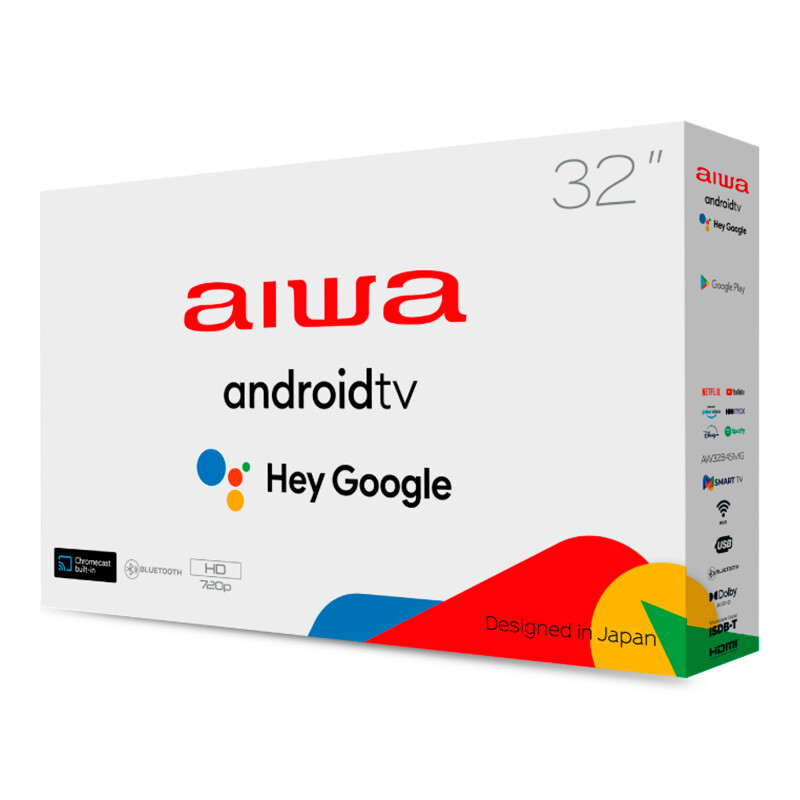 Smart Tv Aiwa Aw32b4sm 32'' Led 720p 60hz Isdbt Android Smart Tv Aiwa Aw32b4sm 32'' Led 720p 60hz Isdbt Android