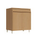 Bajo Mesada 80 cm 2 Puertas 1 Cajón – Línea Simone Mendes GAMAS DE BEIGE