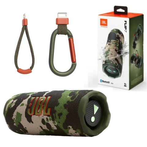 Parlante JBL Flip 7 Bluetooth Resistente al Agua IP68 Camuflado