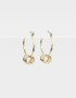 Aros Argollas De metal Argollas Con Arandelas - Dorado