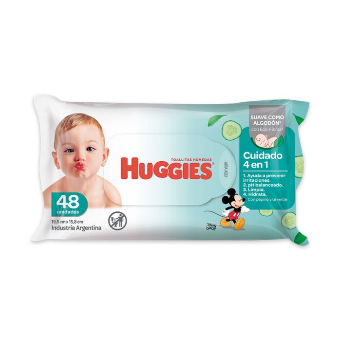 HUGGIES TOALLITA HUMUDAS 4 EN 1 PAQ. X 4 única