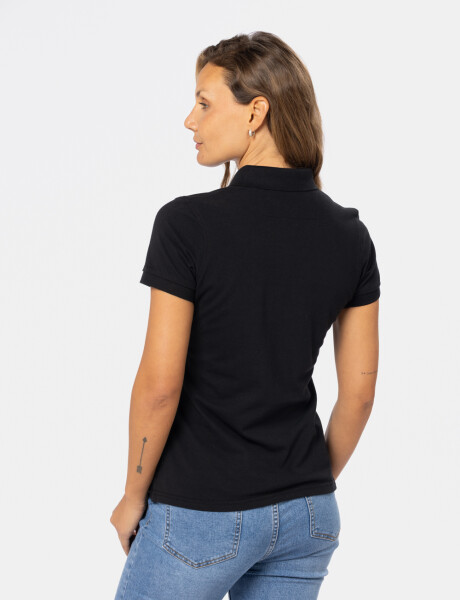 POLO PIQUE LISA Negro