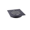 Rejilla negro Mate con rosca y aro 10x10 DMC Rejilla Negro Mate Con Rosca Y Aro 10x10 Dmc