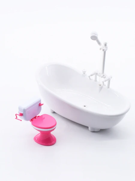 BAÑO SET PARA MUÑECAS BLANCO