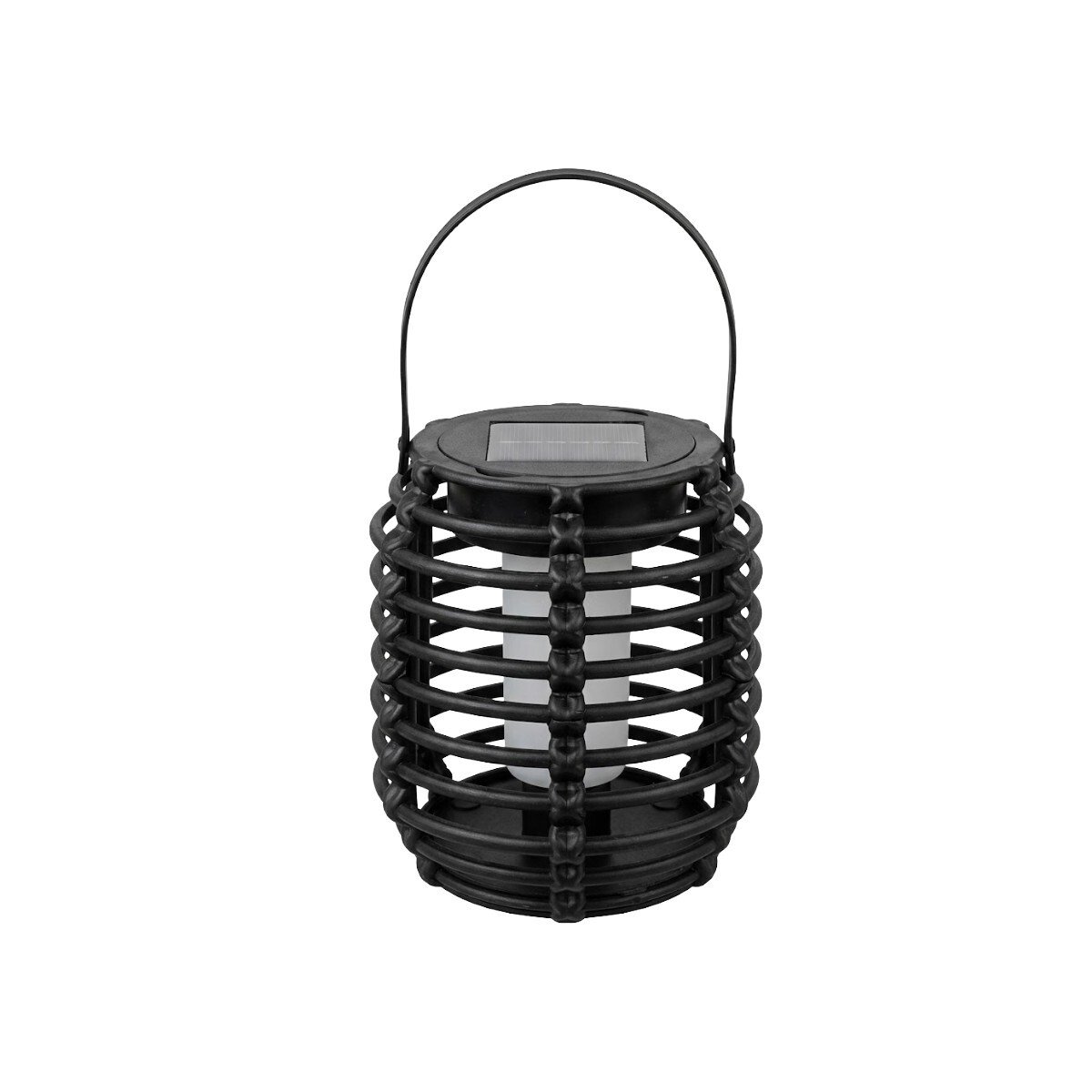 LAMPARA LED SOLAR NEGRA 10X11CM 