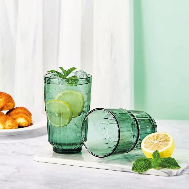 SET X6 VASO 400ML APILABLE VERDE ZAFIRO SET X6 VASO 400ML APILABLE VERDE ZAFIRO