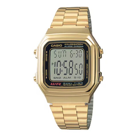 Reloj Casio Retro A178WGA-1ADF en Acero Dorado Unisex Reloj Casio Retro A178wga-1adf En Acero Dorado Unisex