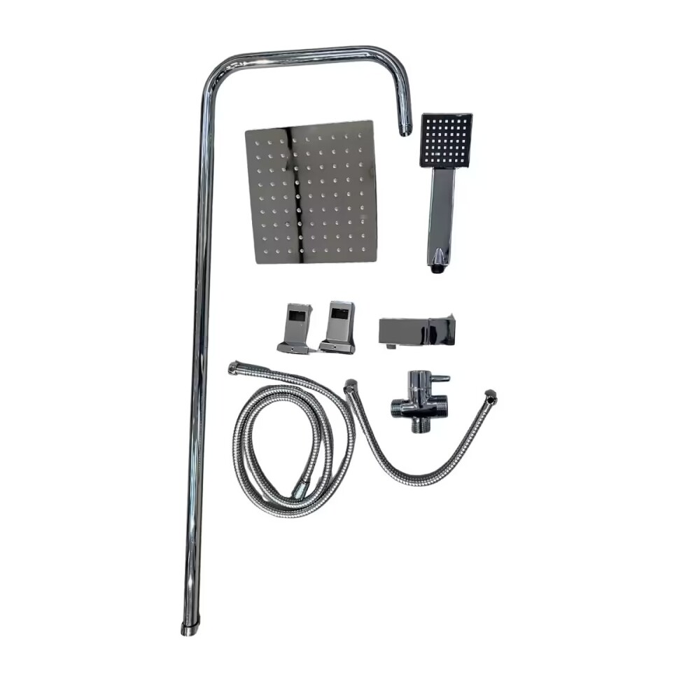 Barral ducha exterior Cromo Sin Grifería Tucson Barral Ducha Exterior Cromo Sin Grifería Tucson