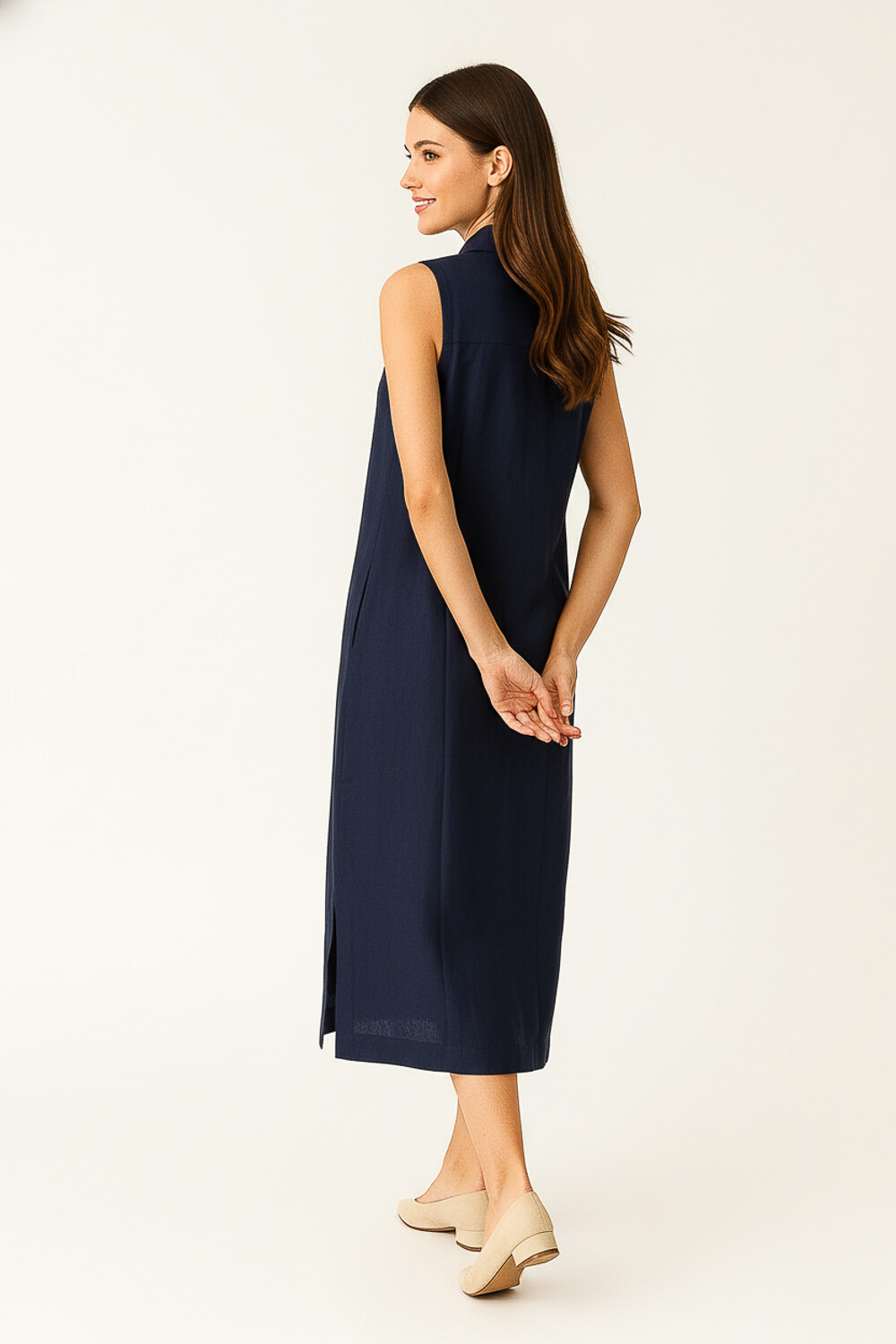 Vestido Vessia Azul Noche