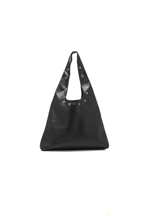 Cartera Hobo Tachas Negro