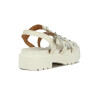 Sandalias Mujer Vizzano Tachas Y Hebilla Blanco