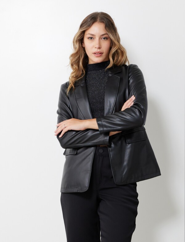 Blazer Eco Cuero NEGRO