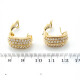 Caravanas en Oro 18 K Y Brillantes Caravanas en Oro 18 K Y Brillantes