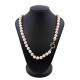 Collar de perlas de cultivo y argolla oro 18k marinera. Collar de perlas de cultivo y argolla oro 18k marinera.