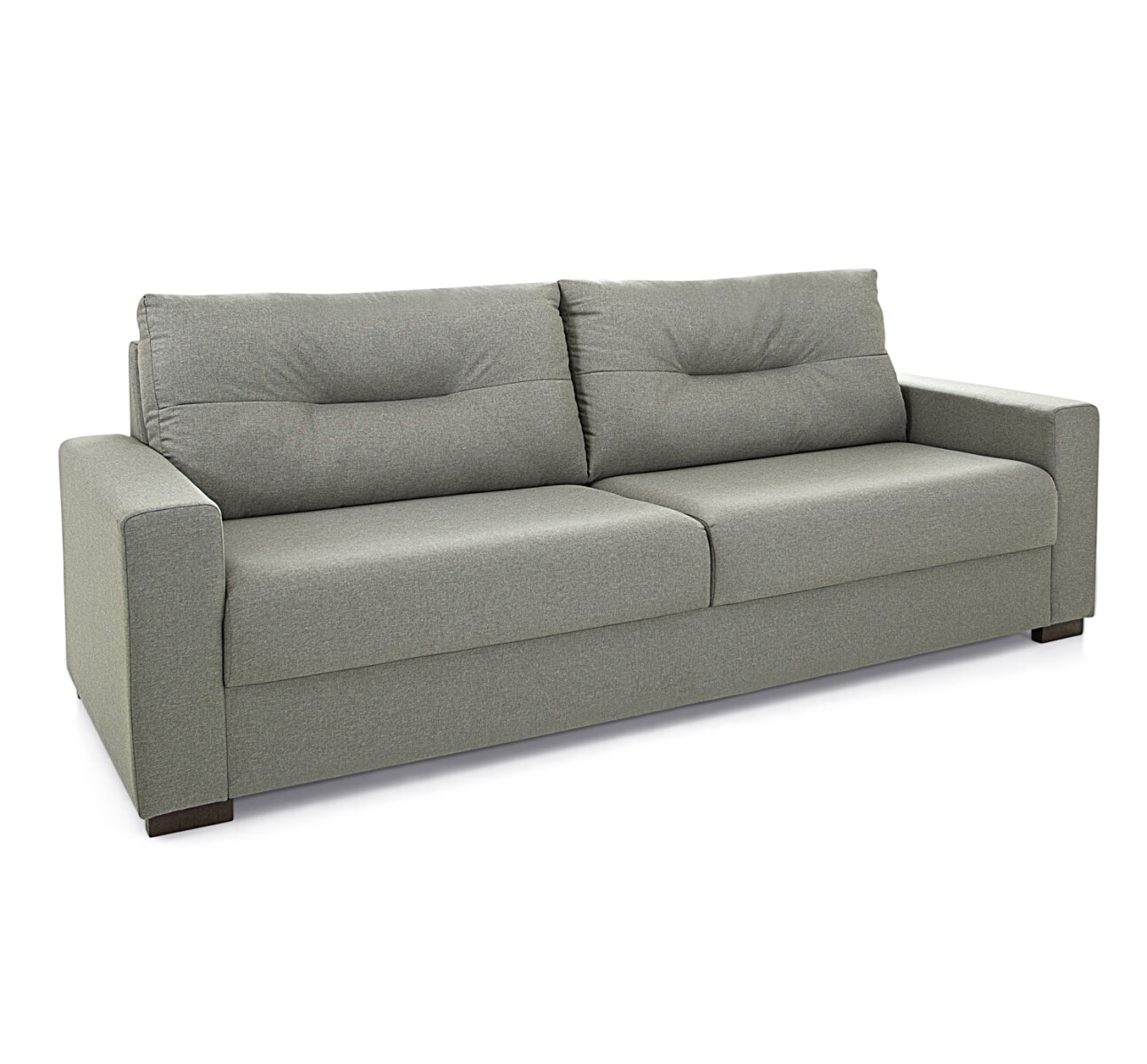 SOFA 3 CUERPOS - TAPIZADO TELA GRIS CLARO 