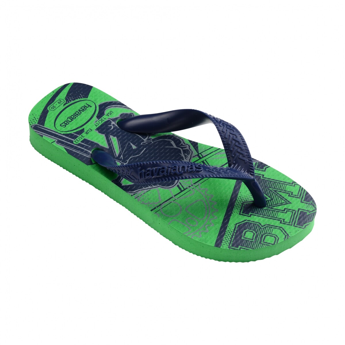 Sandalias Infantiles Havaianas Kids Athletic - Verde Hoja 
