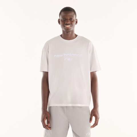 Remera New Balance de Hombre - Trackside - MT6279IZGYM CHARCOAL GREY