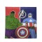 BAÑO KIDS SOCIAL VELOUR 30*30 V AVENGERS AZ/ROJO S/C