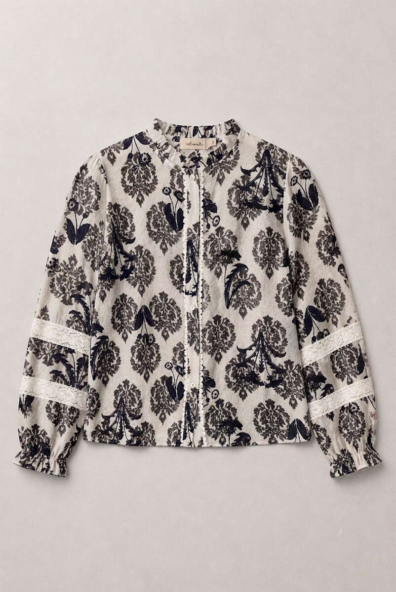 CAMISA DAMASCO - NEGRO 