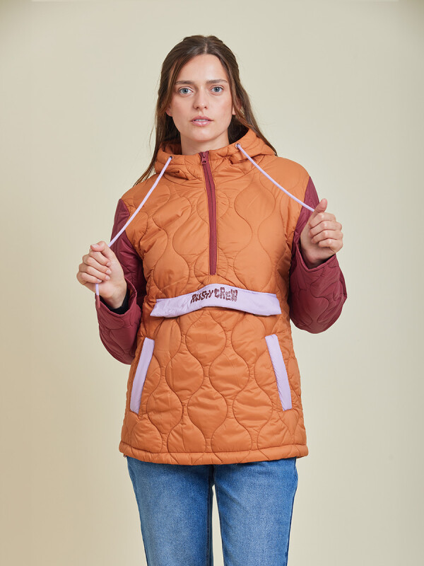 CAMPERA NYLON GLORA RUSTY Naranja