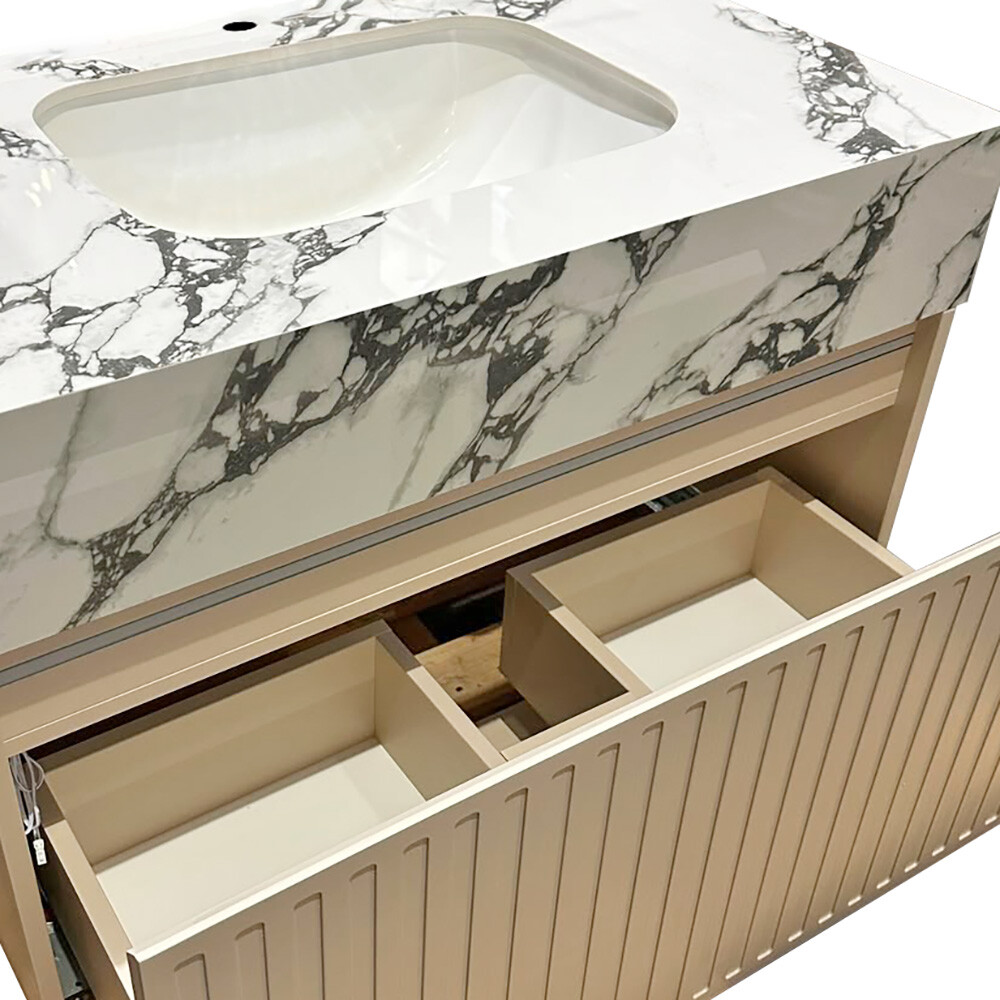 CONJUNTO DE BAÑO HABITARE DE MADERA MODELO SY2010-80 / MUEBLE + BACHA + ESPEJO C/ LUZ LED - 80 cm Conjunto De Baño Habitare De Madera Modelo Sy2010-80 / Mueble + Bacha + Espejo C/ Luz Led - 80 Cm