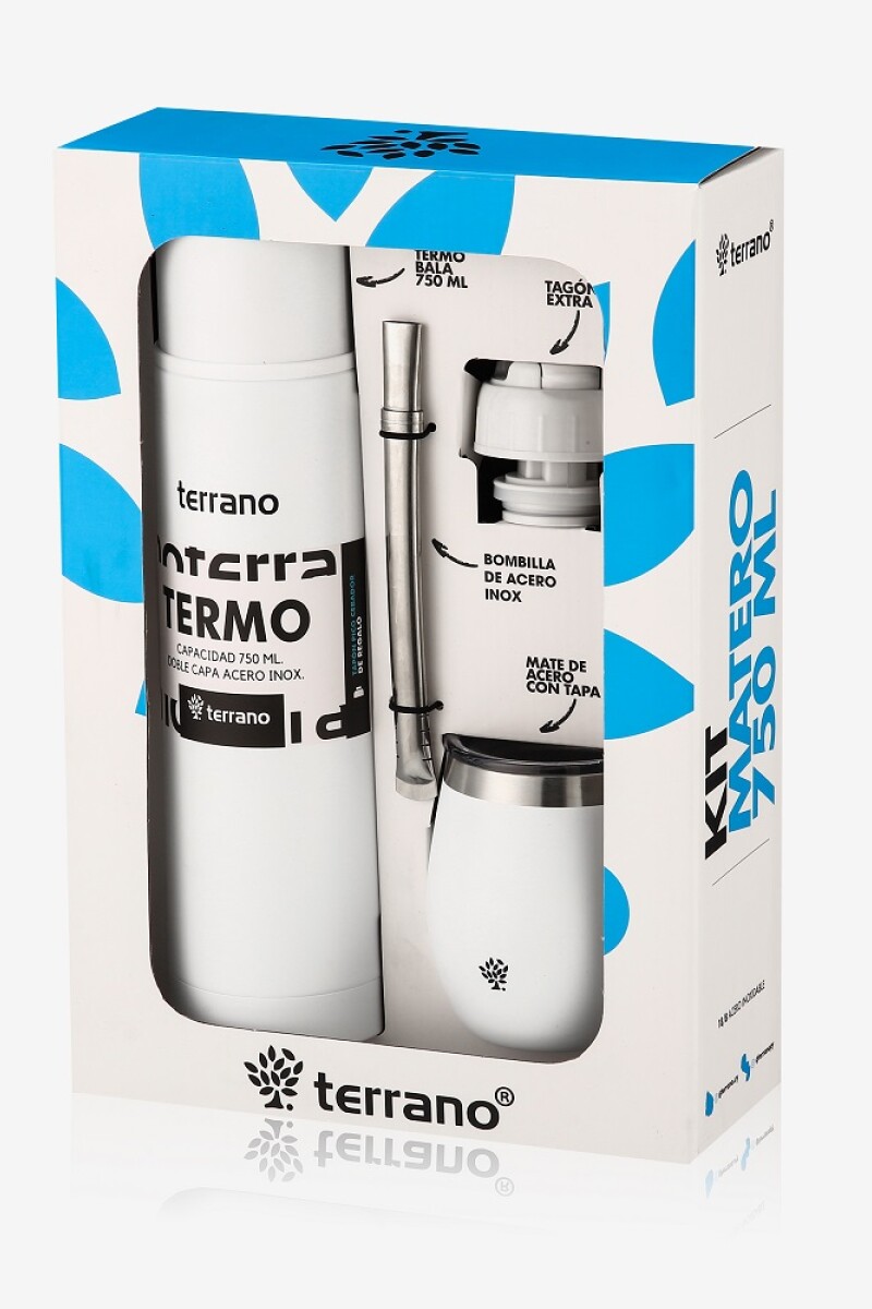 KIT MATERO BALA 750ML TERRANO BLANCO