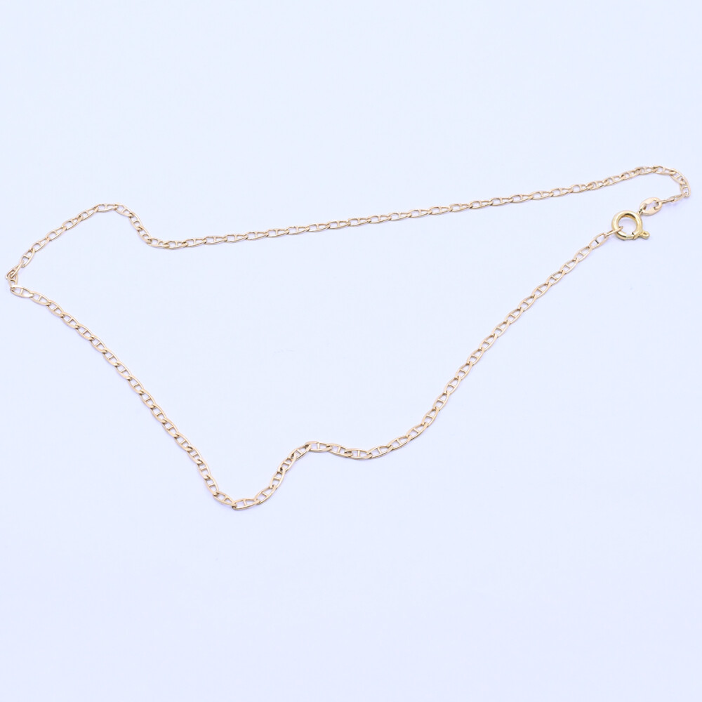 Cadena oro 18k con eslabón barco. Cadena oro 18k con eslabón barco.