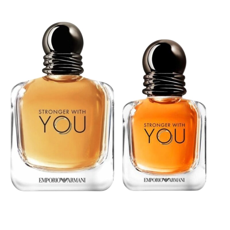 Set Perfume Giorgio Armani Stronger With You EDT 150ml + 30ml Para Hombre Aroma Dulce Set Perfume Giorgio Armani Stronger With You EDT 150ml + 30ml Para Hombre Aroma Dulce