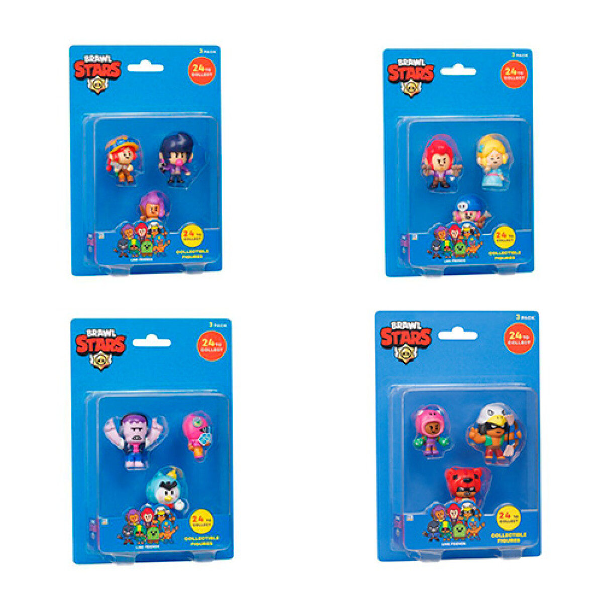 Set X3 Figuras Brawl Stars Coleccionables 