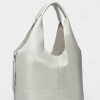 Shopper Amalfi en efecto cuero graneado Metalizado