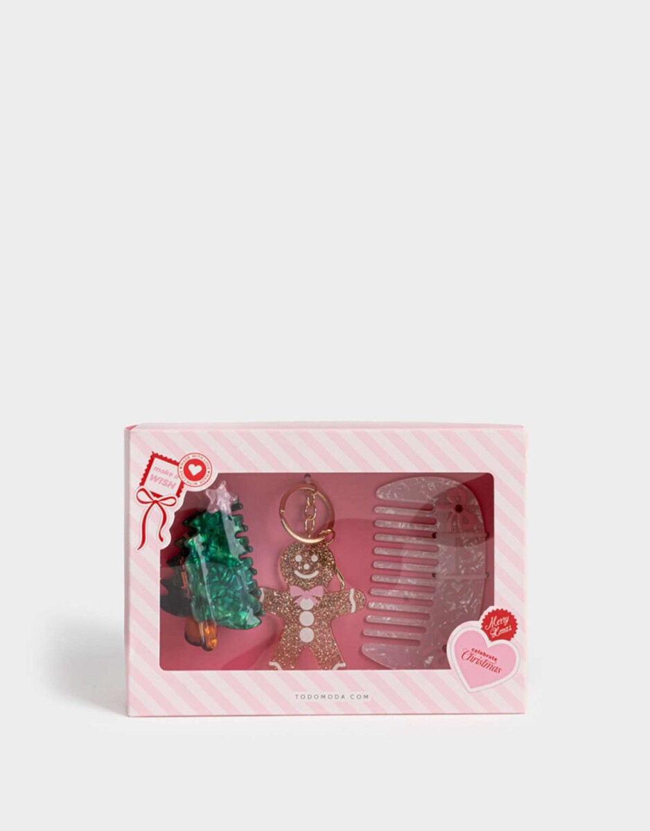 Caja Regalable Merry Xmas - Combinacion Tricolor 