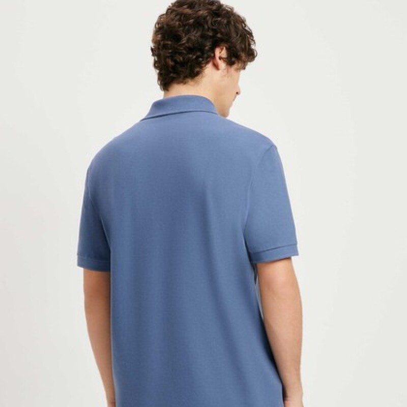 CAMISA POLO MM MASC AZUL MEDIO