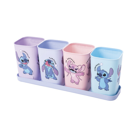 Pack x 4 Portalápices Infantiles Stitch U
