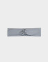 Vinchas Textiles Classic Vincha Textil Con Frunces - Gris Medio