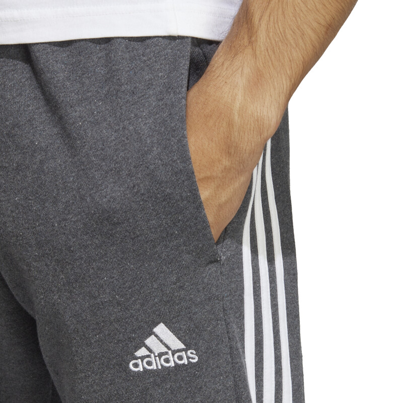 Pantalon de Hombre Adidas Essentials 3 Gris Oscuro - Blanco