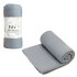 Manta Polar 1 Plaza 180x130Cm Polyester Suave Compacta Color Gris Claro