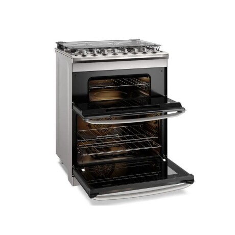 COCINA ELECTROLUX 5 HORNALLAS DOBLE HORNO (UNO A GAS + UNO ELÉCTRICO ) INOX. COCINA ELECTROLUX 5 HORNALLAS DOBLE HORNO (UNO A GAS + UNO ELÉCTRICO ) INOX.