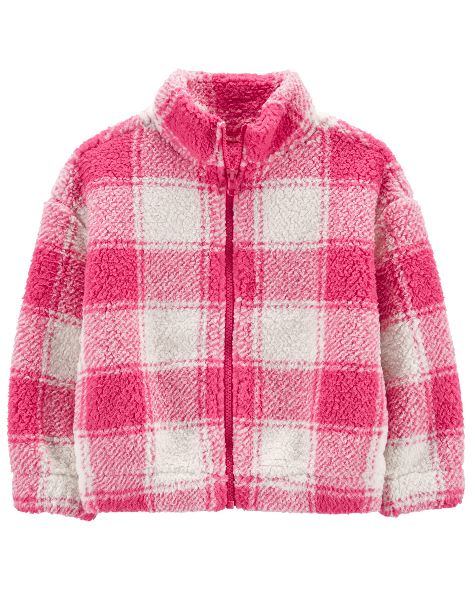 Campera de sherpa diseño a cuadros 0